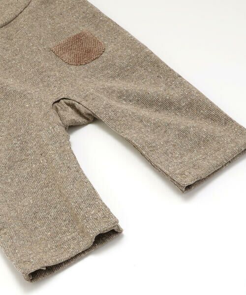 fillot de bebe reduction / フィヨ デュ ベベ ルダクティオン ロンパース | ネップ接結クマレイヤード風 カバーオール(70~80cm) | 詳細9