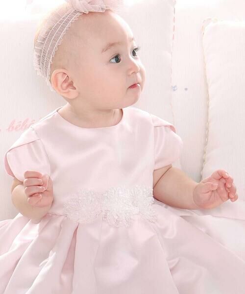 fillot de bebe reduction / フィヨ デュ ベベ ルダクティオン ベビー・キッズウエア | 【日本製】サテンチュールモチーフドレス(70~90cm) | 詳細2