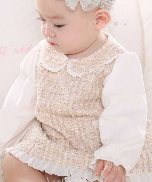fillot de bebe reduction / フィヨ デュ ベベ ルダクティオン ベビー・キッズウエア | 【お揃い】ツイードジャガードワンピース(70~90cm) | 詳細3