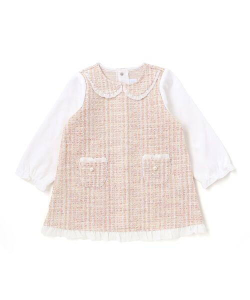 fillot de bebe reduction / フィヨ デュ ベベ ルダクティオン ベビー・キッズウエア | 【お揃い】ツイードジャガードワンピース(70~90cm) | 詳細4