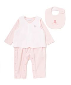 fillot de bebe reduction / フィヨ デュ ベベ ルダクティオン ベビー・キッズウエア | 【日本製】スモッキングカバーオール＆ベスト＆スタイセット(70~80cm)