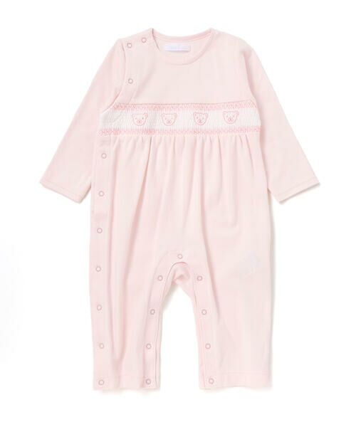 fillot de bebe reduction / フィヨ デュ ベベ ルダクティオン ベビー・キッズウエア | 【日本製】スモッキングカバーオール＆ベスト＆スタイセット(70~80cm) | 詳細6