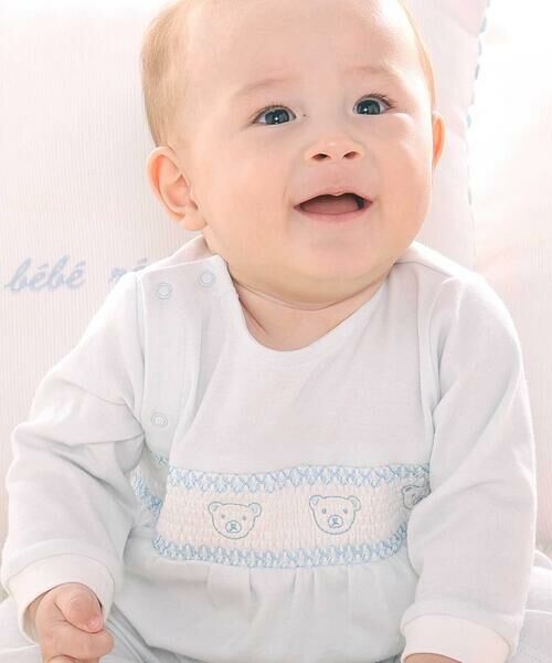 fillot de bebe reduction / フィヨ デュ ベベ ルダクティオン ベビー・キッズウエア | 【日本製】スモッキングカバーオール＆ベスト＆スタイセット(70~80cm) | 詳細23