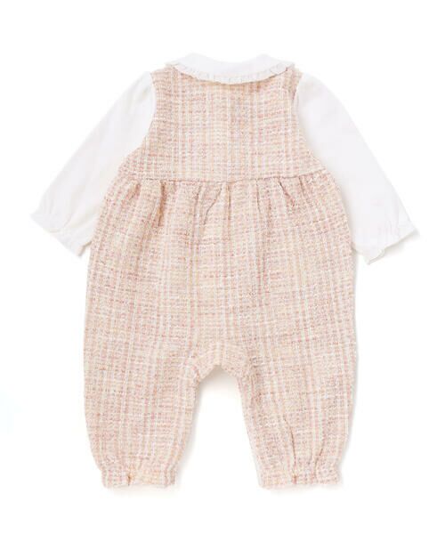 fillot de bebe reduction / フィヨ デュ ベベ ルダクティオン ロンパース | 【お揃い】ツイードジャガード白襟カバーオール(70~80cm) | 詳細2