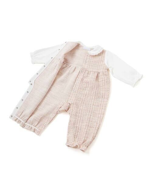 fillot de bebe reduction / フィヨ デュ ベベ ルダクティオン ロンパース | 【お揃い】ツイードジャガード白襟カバーオール(70~80cm) | 詳細7