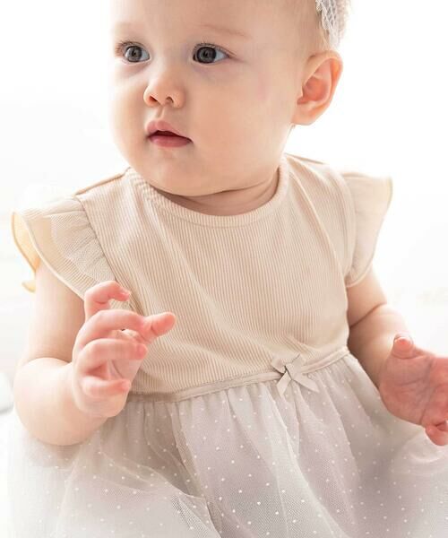 fillot de bebe reduction / フィヨ デュ ベベ ルダクティオン ベビー・キッズウエア | テレコドットラメチュールチュニック(70~90cm) | 詳細6