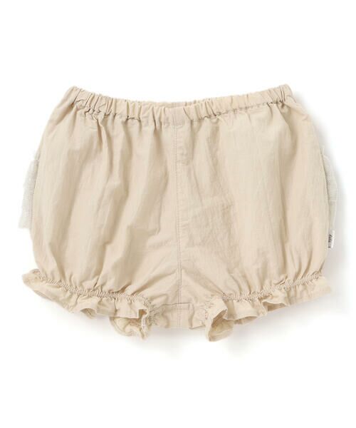 fillot de bebe reduction / フィヨ デュ ベベ ルダクティオン ベビー・キッズウエア | ブロードラメチュールフリルブルマ(60~90cm)（ベージュ）