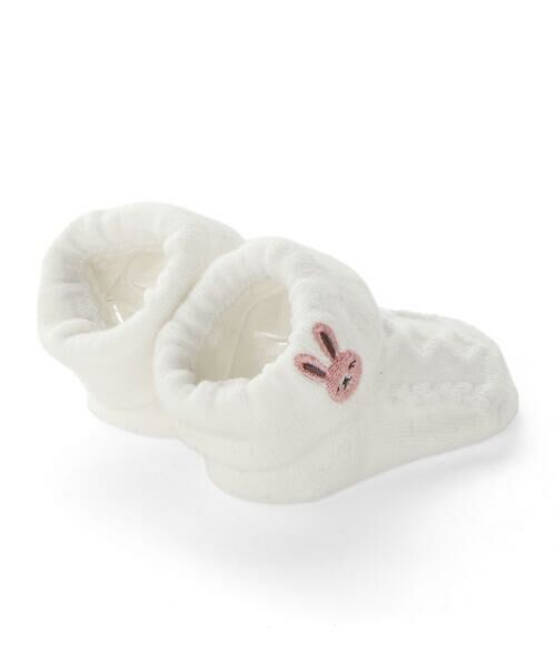 fillot de bebe reduction / フィヨ デュ ベベ ルダクティオン ベビー・キッズグッズ | 【お揃い】折り返しウサギ刺しゅうソックス(8~13cm) | 詳細2