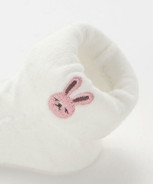fillot de bebe reduction / フィヨ デュ ベベ ルダクティオン ベビー・キッズグッズ | 【お揃い】折り返しウサギ刺しゅうソックス(8~13cm) | 詳細3