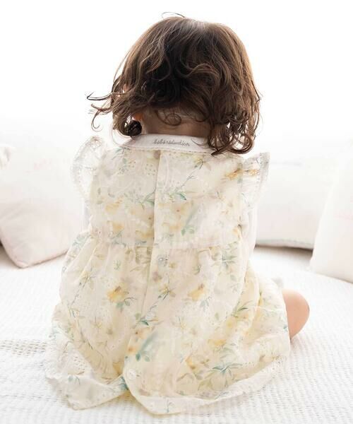 fillot de bebe reduction / フィヨ デュ ベベ ルダクティオン ベビー・キッズウエア | 【お揃い】オーガンジー花柄プリントワンピース＆スムースブルマセット(70~90cm) | 詳細2