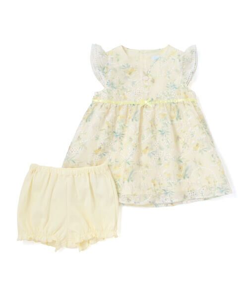 fillot de bebe reduction / フィヨ デュ ベベ ルダクティオン ベビー・キッズウエア | 【お揃い】オーガンジー花柄プリントワンピース＆スムースブルマセット(70~90cm) | 詳細3