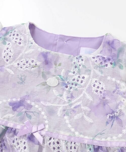 fillot de bebe reduction / フィヨ デュ ベベ ルダクティオン ベビー・キッズウエア | 【お揃い】オーガンジー花柄プリントワンピース＆スムースブルマセット(70~90cm) | 詳細14