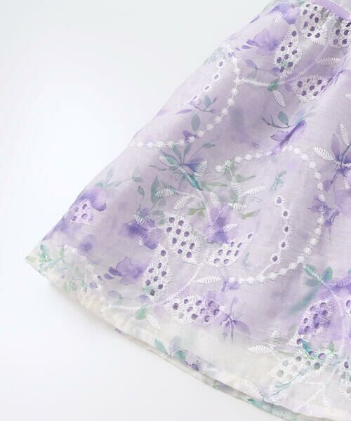 fillot de bebe reduction / フィヨ デュ ベベ ルダクティオン ベビー・キッズウエア | 【お揃い】オーガンジー花柄プリントワンピース＆スムースブルマセット(70~90cm) | 詳細18