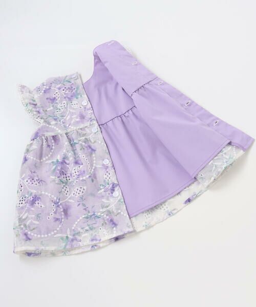 fillot de bebe reduction / フィヨ デュ ベベ ルダクティオン ベビー・キッズウエア | 【お揃い】オーガンジー花柄プリントワンピース＆スムースブルマセット(70~90cm) | 詳細19