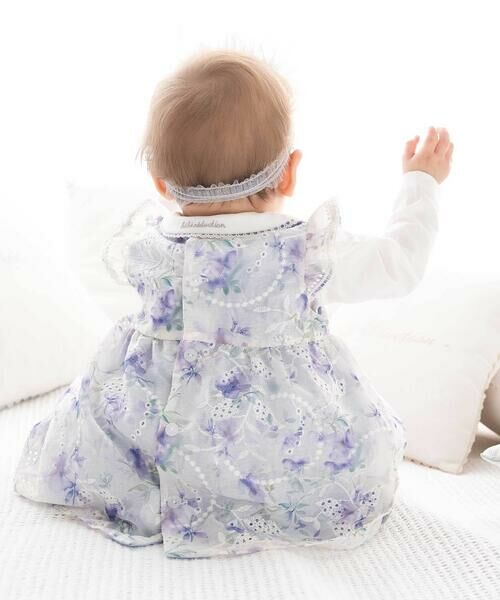 fillot de bebe reduction / フィヨ デュ ベベ ルダクティオン ベビー・キッズウエア | 【お揃い】オーガンジー花柄プリントワンピース＆スムースブルマセット(70~90cm) | 詳細10