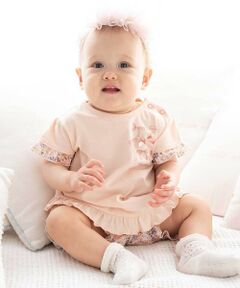 fillot de bebe reduction / フィヨ デュ ベベ ルダクティオン ベビー・キッズウエア | 天竺半袖Tシャツ＆花柄プリントブルマセット(70~90cm)