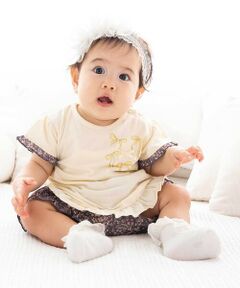 fillot de bebe reduction / フィヨ デュ ベベ ルダクティオン ベビー・キッズウエア | 天竺半袖Tシャツ＆花柄プリントブルマセット(70~90cm)