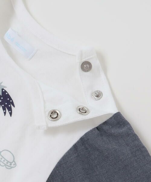 fillot de bebe reduction / フィヨ デュ ベベ ルダクティオン ベビー・キッズウエア | 天竺半袖Tシャツ&ダンガリーパンツセット(70~90cm) | 詳細5