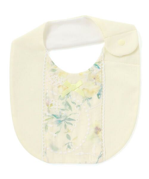 fillot de bebe reduction / フィヨ デュ ベベ ルダクティオン スタイ・ビブ | 【お揃い】オーガンジー花柄プリントスタイ（イエロー）