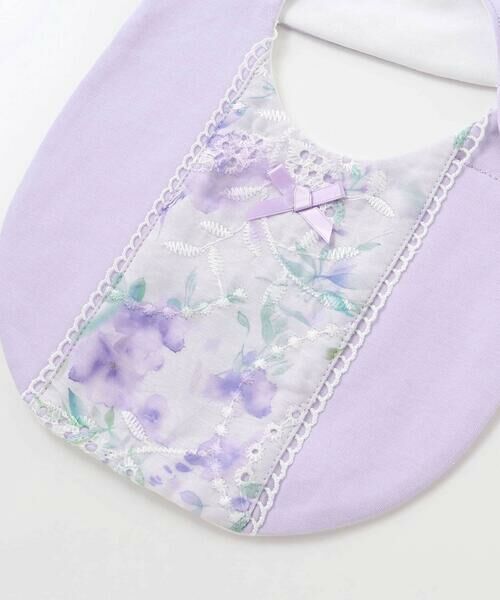 fillot de bebe reduction / フィヨ デュ ベベ ルダクティオン スタイ・ビブ | 【お揃い】オーガンジー花柄プリントスタイ | 詳細6