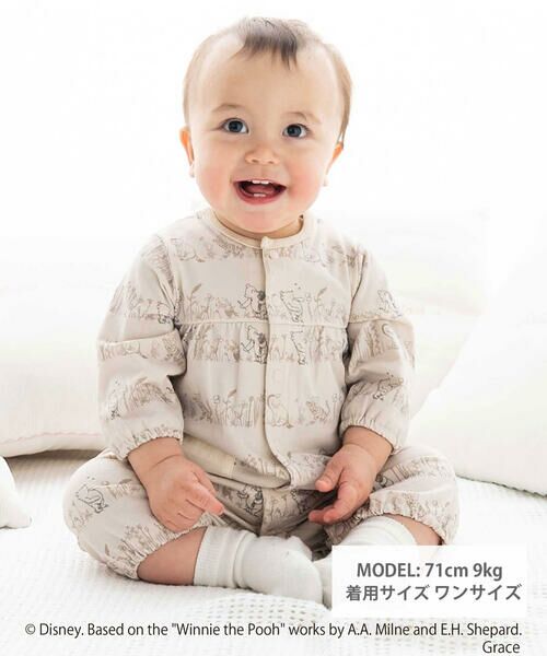 fillot de bebe reduction / フィヨ デュ ベベ ルダクティオン ロンパース | 【お揃い】【クラシックプー】2WAYオール(50~75cm) | 詳細1