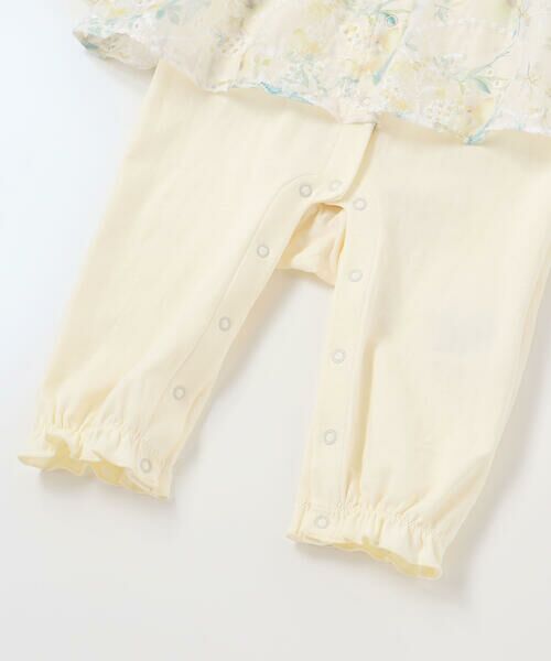 fillot de bebe reduction / フィヨ デュ ベベ ルダクティオン ロンパース | 【お揃い】オーガンジー花柄プリントスカート付き長袖カバーオール(70~80cm) | 詳細10