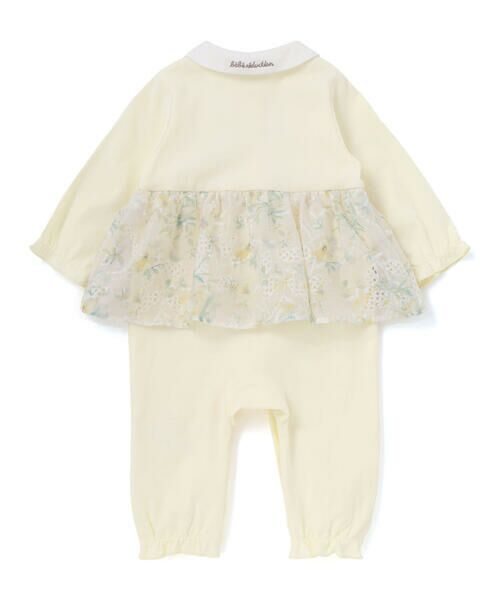 fillot de bebe reduction / フィヨ デュ ベベ ルダクティオン ロンパース | 【お揃い】オーガンジー花柄プリントスカート付き長袖カバーオール(70~80cm) | 詳細4