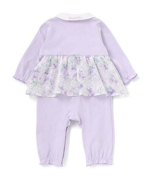 fillot de bebe reduction / フィヨ デュ ベベ ルダクティオン ロンパース | 【お揃い】オーガンジー花柄プリントスカート付き長袖カバーオール(70~80cm) | 詳細20