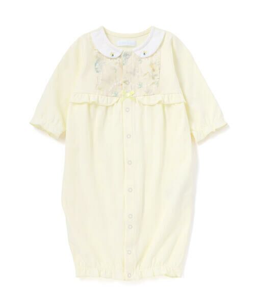 fillot de bebe reduction / フィヨ デュ ベベ ルダクティオン ロンパース | 【お揃い】オーガンジー花柄プリント長袖2WAYオール(50~75cm) | 詳細3