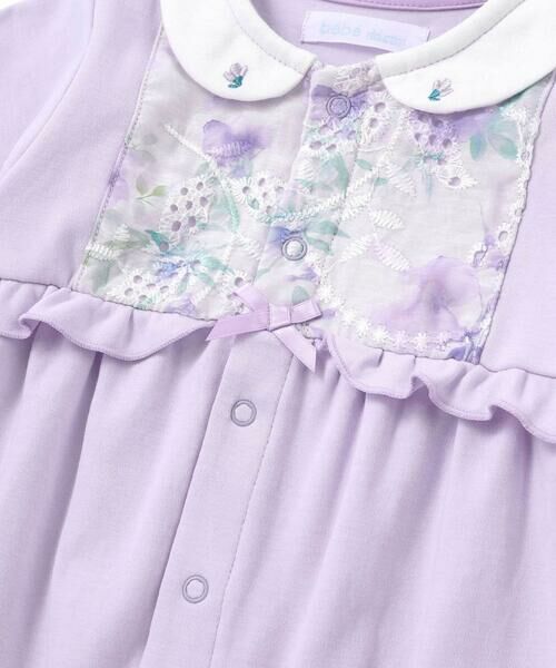 fillot de bebe reduction / フィヨ デュ ベベ ルダクティオン ロンパース | 【お揃い】オーガンジー花柄プリント長袖2WAYオール(50~75cm) | 詳細10