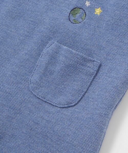 fillot de bebe reduction / フィヨ デュ ベベ ルダクティオン ロンパース | 【お揃い】ボーダーTシャツ重ね着風長袖ロンパース(70~80cm) | 詳細10