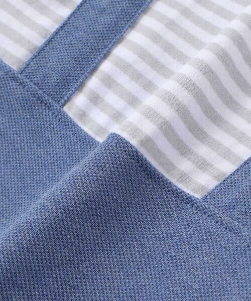 fillot de bebe reduction / フィヨ デュ ベベ ルダクティオン ロンパース | 【お揃い】ボーダーTシャツ重ね着風長袖ロンパース(70~80cm) | 詳細12