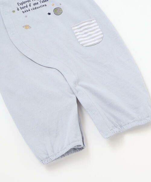 fillot de bebe reduction / フィヨ デュ ベベ ルダクティオン ロンパース | 【お揃い】天竺宇宙モチーフ刺しゅう長袖2WAYオール(50~75cm) | 詳細8