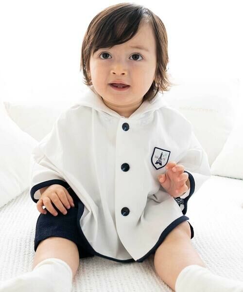 fillot de bebe reduction / フィヨ デュ ベベ ルダクティオン ベビー・キッズグッズ | 天竺フード付きマントベビー(60~90cm) | 詳細3