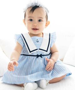 fillot de bebe reduction / フィヨ デュ ベベ ルダクティオン ベビー・キッズウエア | ドビーストライプマリンブラウスベビー(60~90cm)