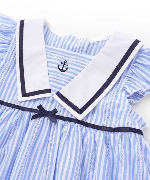 fillot de bebe reduction / フィヨ デュ ベベ ルダクティオン ベビー・キッズウエア | ドビーストライプマリンブラウスベビー(60~90cm) | 詳細6