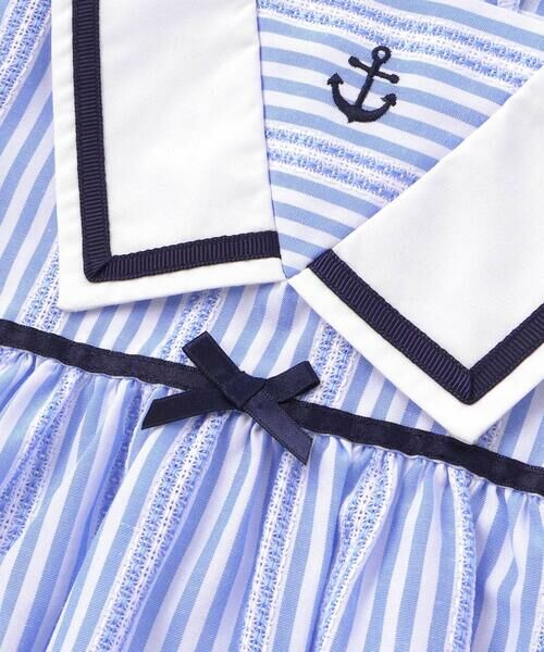 fillot de bebe reduction / フィヨ デュ ベベ ルダクティオン ベビー・キッズウエア | ドビーストライプマリンブラウスベビー(60~90cm) | 詳細7