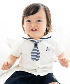 fillot de bebe reduction / フィヨ デュ ベベ ルダクティオン ベビー・キッズウエア | 【お揃い】天竺マリンブラウスベビー(70~90cm)