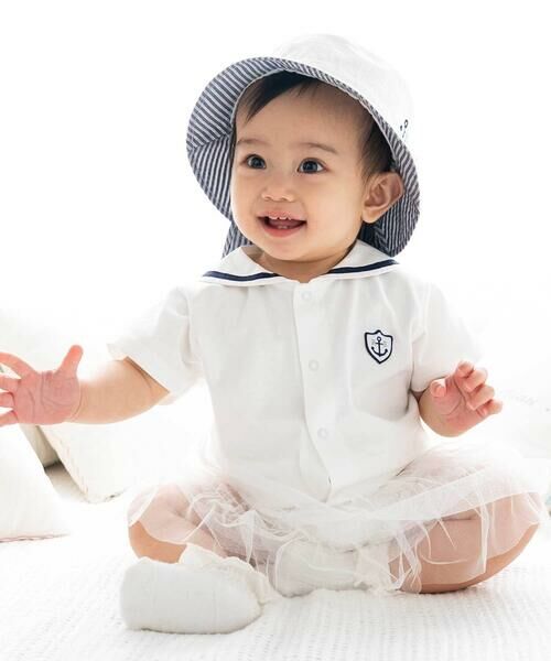 fillot de bebe reduction / フィヨ デュ ベベ ルダクティオン ベビー・キッズグッズ | 【UVカット】サッカーマリンハットベビー(44~50cm) | 詳細1