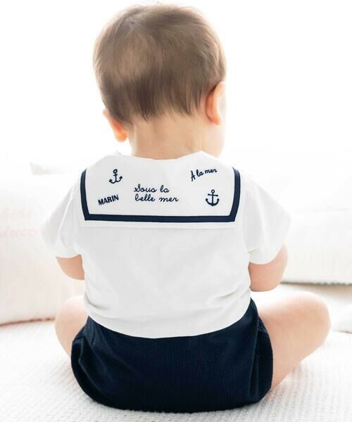 fillot de bebe reduction / フィヨ デュ ベベ ルダクティオン ロンパース | 【お揃い】天竺マリンボディミニベビー(70~80cm) | 詳細2