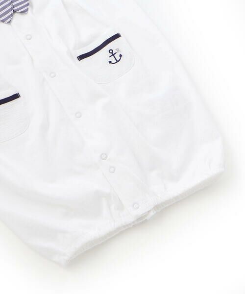 fillot de bebe reduction / フィヨ デュ ベベ ルダクティオン ロンパース | 【お揃い】天竺セーラーネクタイ付き2WAYオールベビー(50~75cm) | 詳細16