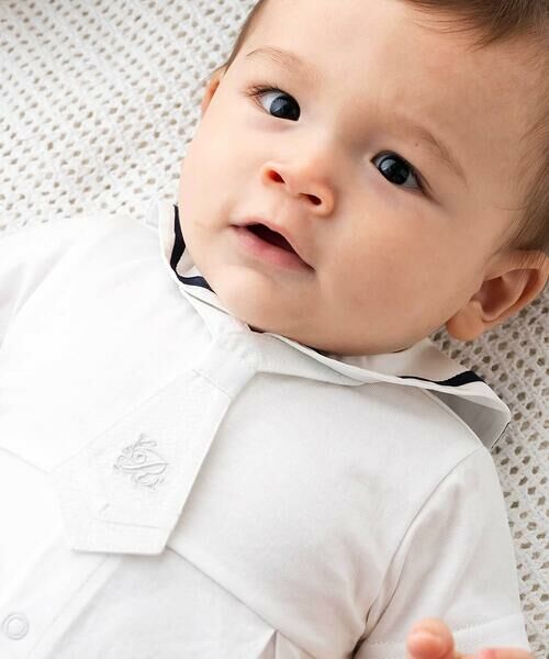 fillot de bebe reduction / フィヨ デュ ベベ ルダクティオン ロンパース | 【お揃い】天竺セーラーネクタイ付き2WAYオールベビー(50~75cm) | 詳細4