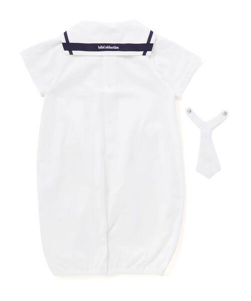 fillot de bebe reduction / フィヨ デュ ベベ ルダクティオン ロンパース | 【お揃い】天竺セーラーネクタイ付き2WAYオールベビー(50~75cm) | 詳細6