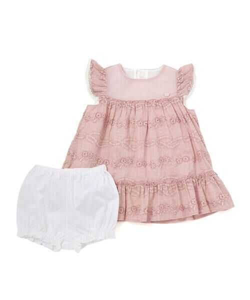 fillot de bebe reduction / フィヨ デュ ベベ ルダクティオン ベビー・キッズウエア | 綿フリルレースブルマ付きワンピースベビー(70~90cm) | 詳細3
