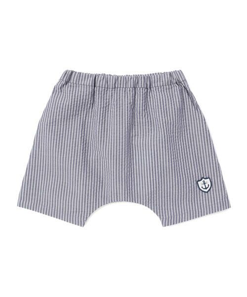 fillot de bebe reduction / フィヨ デュ ベベ ルダクティオン ベビー・キッズウエア | 【お揃い】リップルストライプショートパンツベビー(60~90cm)（ネイビー系）