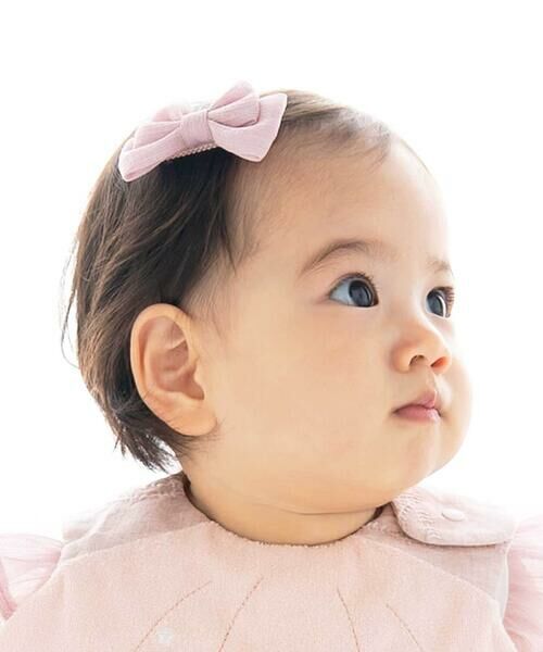 fillot de bebe reduction / フィヨ デュ ベベ ルダクティオン ベビー・キッズグッズ | ラメシフォンリボンヘアクリップベビー | 詳細1
