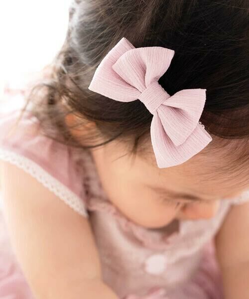 fillot de bebe reduction / フィヨ デュ ベベ ルダクティオン ベビー・キッズグッズ | ラメシフォンリボンヘアクリップベビー | 詳細2