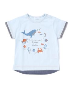 fillot de bebe reduction / フィヨ デュ ベベ ルダクティオン ベビー・キッズウエア | 【お揃い】天竺海の仲間たちTシャツベビー(70~90cm)