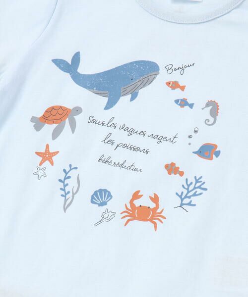fillot de bebe reduction / フィヨ デュ ベベ ルダクティオン ベビー・キッズウエア | 【お揃い】天竺海の仲間たちTシャツベビー(70~90cm) | 詳細8