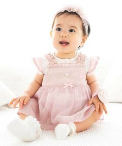 fillot de bebe reduction / フィヨ デュ ベベ ルダクティオン ロンパース | 天竺チュニック付きカバーオールベビー(70~80cm)